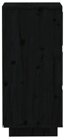 Servante, 2 buc., negru, 32x34x75 cm, lemn masiv de pin 2, Negru