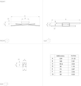 Aplică LED PANAGRIA 2xLED/6,3W/230V Eglo 900491