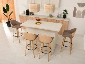 Scaun Hypo (bej + stejar). 1110634