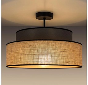 Plafonieră BOHO 1xE27/60W/230V maro/bej