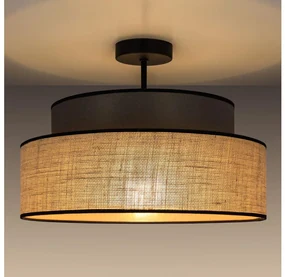 Plafonieră BOHO 1xE27/60W/230V maro/bej