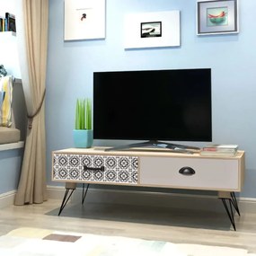 Masa laterala TV, 100x40x35 cm, maro