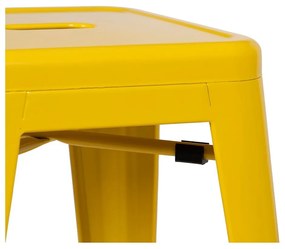 Set de scaune de bar galben 2 buc. din metal (înălțime șezut 76,5 cm) – Ixia
