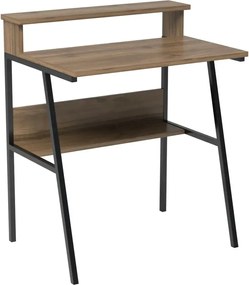 Birou/masa PC, Hodor Homs, nuc/negru,86x70x50 cm