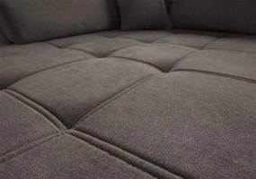 Colțar extensibil dumonde cu ladă de depozitare si sezut confortabil din spuma high-density, Loana Enjoy Kaki II 270x185 cm