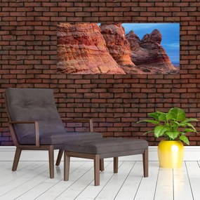 Tablou - Valurile pe stânci (120x50 cm)