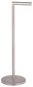 WENKO 22985100 - Suport pentru hârtie igienică, 21 x 55 cm, inox/argintiu