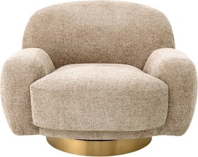 Fotoliu pivotant design elegant LUX Udine, Lyssa sand