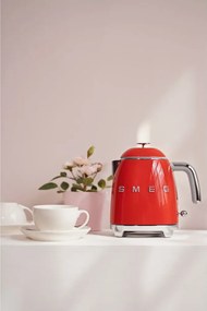 Ceainic electric roșu din oțel inoxidabil 800 ml Retro Style – SMEG