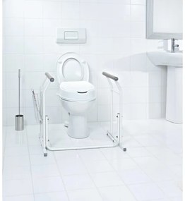 Ridder - Bare de sprijin mobile pentru WC, 66 x 71,5 cm, albe