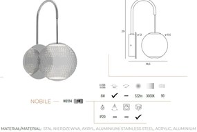 Aplica de perete LED design modern NOBILE