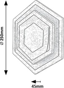 Aplica perete sau tavan LED CCT Bitsi