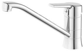 Baterie Bucatarie Sanobi Urban, pipa lunga, Argintiu, cartus ceramic D 40 mm