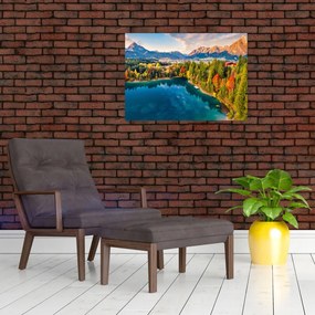 Tablou pe sticlă - Lacul Urisee, Austria (70x50 cm)