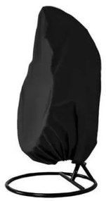 Husa impermeabila, pentru scaun leagan suspendat, negru, 400x155 cm, Isotrade