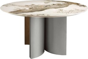Masa dining deosebita design LUX Walnut-Marble 150cm