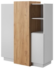 Dulap Three 3D (Stejar craft auriu + Alb). 1071392