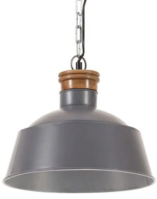 Lampa suspendata industriala, gri, 32 cm, E27    32 cm, Gri, 1, Gri
