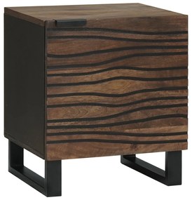 vidaXL Noptieră 40 x 33,5 x 46 cm - Lemn masiv de mango