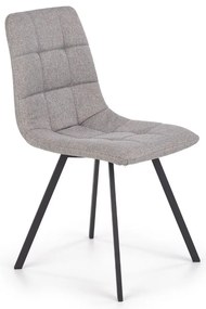 Scaun de bucaterie Crowder, gri/negru