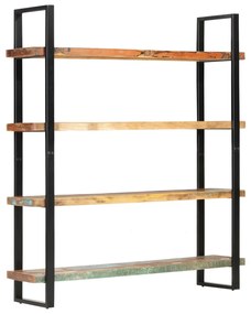 vidaXL Bibliotecă cu 4 rafturi, 160 x 40 x 180 cm, lemn masiv reciclat