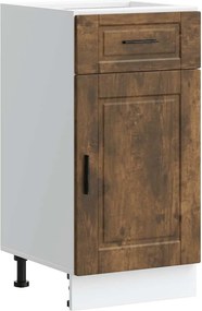 vidaXL Dulap de bucătărie „Porto” din lemn de lemn de stejar afumat