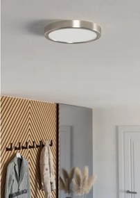 Eglo 901316 - Plafonieră LED FUEVA, 11,5 W, 230 V, 2700/4000/6500 K, Ø21,1 cm, crom