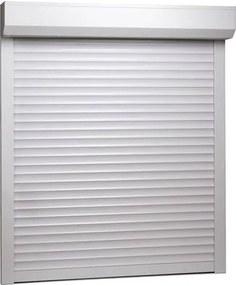 Rulou exterior aluminiu alb cu acționare manuală pentru ferestre