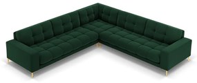 Coltar 6 locuri Bali velvet/picioare gold – L256 x l256 x h75