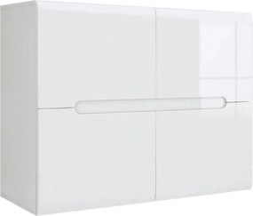 Comoda AZTECA TRIO, alb, PAL, cu usi, 105x41x84 cm