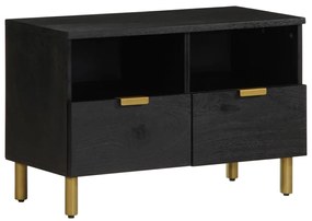 vidaXL Dulap TV, negru, 70x33x46 cm, lemn prelucrat