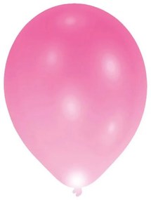 Colorat Pink Balon LED luminos, 5 bucăți, 11 inch (27,5 cm)