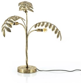 Lampa decorativa Frunze din metal Unbeleafable aurie, un bec