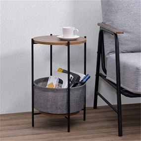 Masuta rotunda cu cos depozitare 60 cm