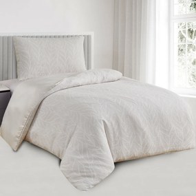 Lenjerie de pat din jacard Florida bej, 140 x 200cm, 70 x 90 cm