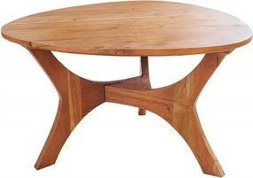 Masuta de cafea din lemn de salcam Architecture 70cm