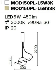 Pendul LED design modern Enigma alama