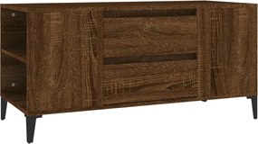 vidaXL Comodă TV, stejar maro, 102x44,5x50 cm, lemn prelucrat