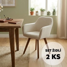 Set - 2 scaune de dining AVENBERG NORD bej