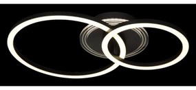 Plafonieră LED Globo 48039-30 LORETTA LED/30W/230V d. 33x50 cm negru