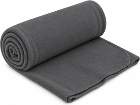 Patura fleece FLEORA, siva Dimensiune: 180 x 200 cm