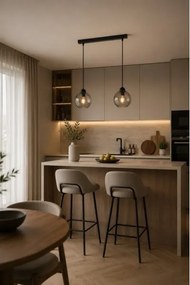 Lustră pe cablu UNO 2xE27/60W/230V neagră