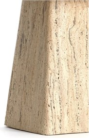 Măsuță auxiliară cu blat din piatră 45x45 cm Kepami – Light &amp; Living