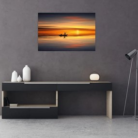 Tablou - cu barca (90x60 cm)