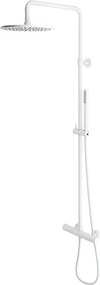 Coloana de dus Omnires Y cu baterie termostatata finisaj alb mat