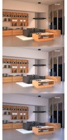 Lustră LED pe cablu SMART C-SHAPED LED/43W/230V 60 cm Immax NEO 7134 + telecomandă