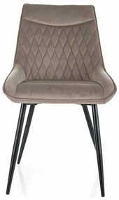 Scaun de bucătărie Misty Velvet, bej