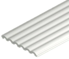 Panou riflaj decorativ 3D din polimer rigid, model Cloud - 12x1.2x250 cm