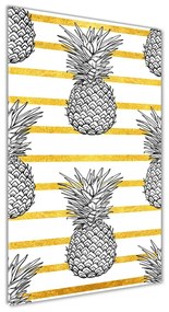 Tablou Printat Pe Sticlă benzi de ananas