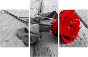 Tablou cu trandafiri roșii (90x60 cm)